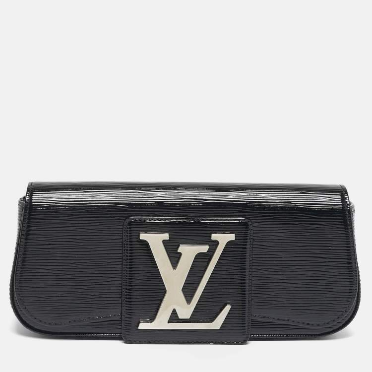 Pre Owned Louis Vuitton Sobe Black Electric Epi Leather Clutch