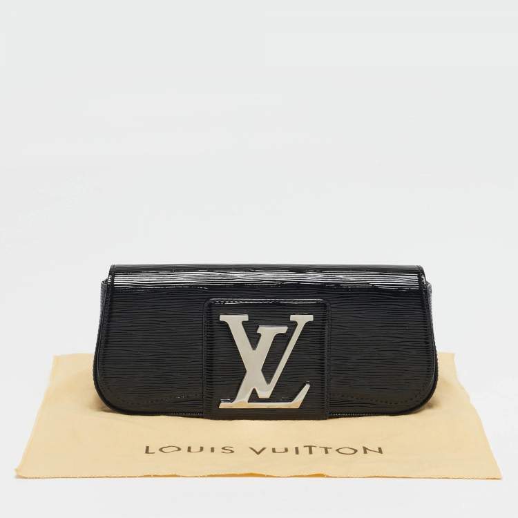 Pre Owned Louis Vuitton Sobe Black Electric Epi Leather Clutch