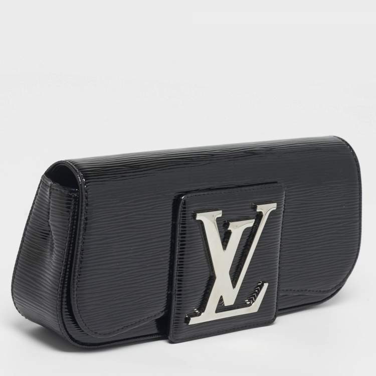 Pre Owned Louis Vuitton Sobe Black Electric Epi Leather Clutch
