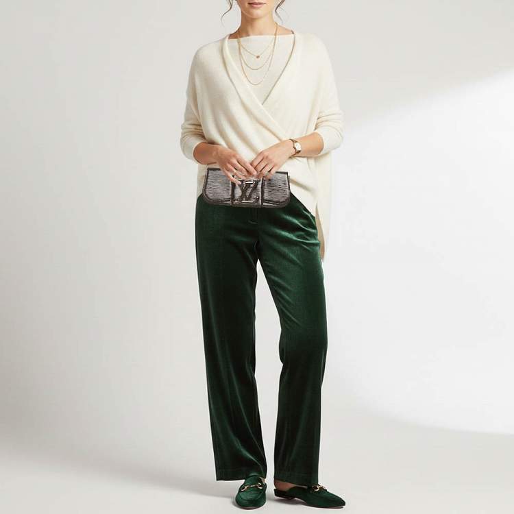 Pre Owned Louis Vuitton Sobe Black Electric Epi Leather Clutch