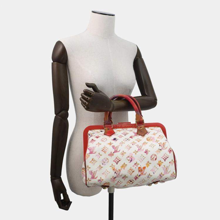Pre Owned Louis Vuitton Monogram Watercolor Speedy 30 Handbag