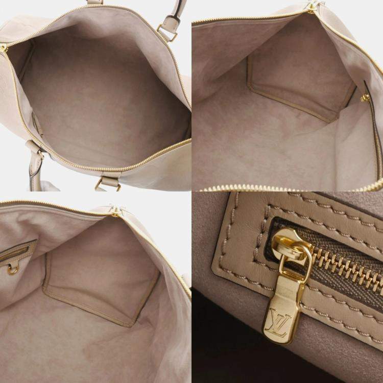 Pre Owned Louis Vuitton Monogram Keepall Bandouliere 45 2-Way Tourterelle Canvas Boston Bag