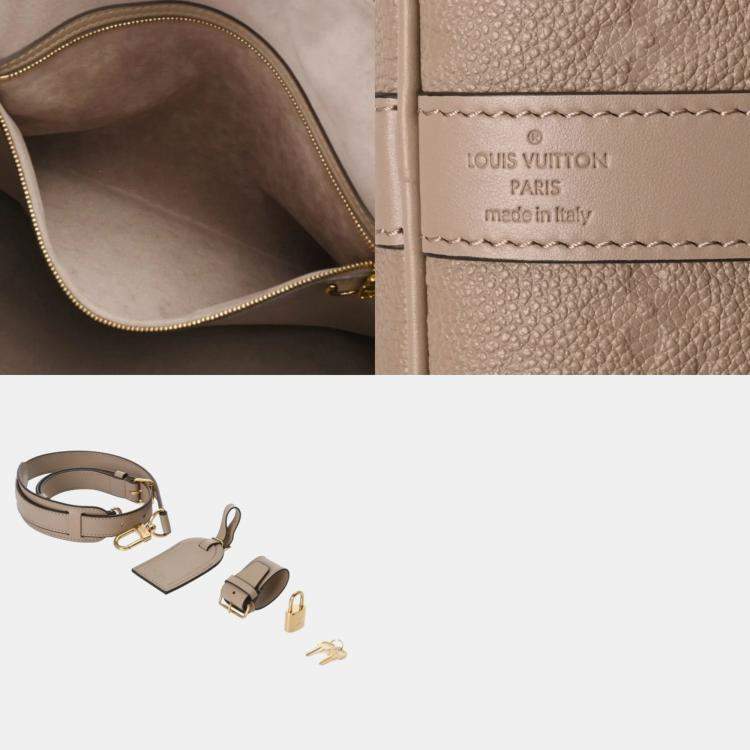 Pre Owned Louis Vuitton Monogram Keepall Bandouliere 45 2-Way Tourterelle Canvas Boston Bag