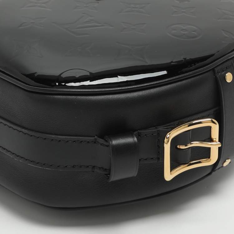 Pre Owned Louis Vuitton Boite Chapeau Souple MM Black Vernis and Leather Bag