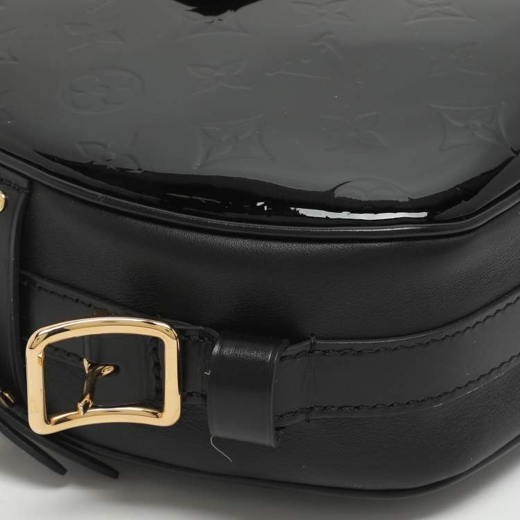 Pre Owned Louis Vuitton Boite Chapeau Souple MM Black Vernis and Leather Bag