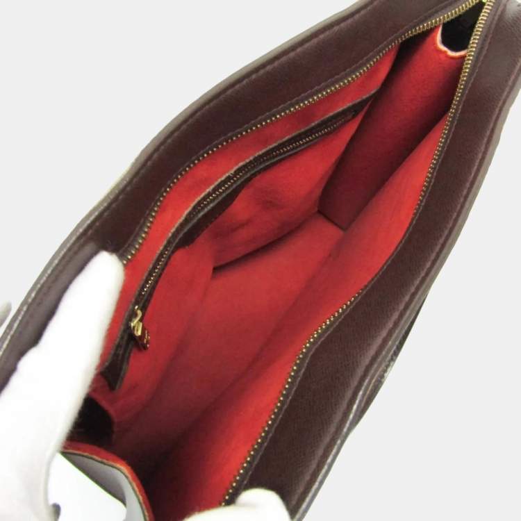 Pre Owned Louis Vuitton Damier Venice Pm Tote Bag Ebene