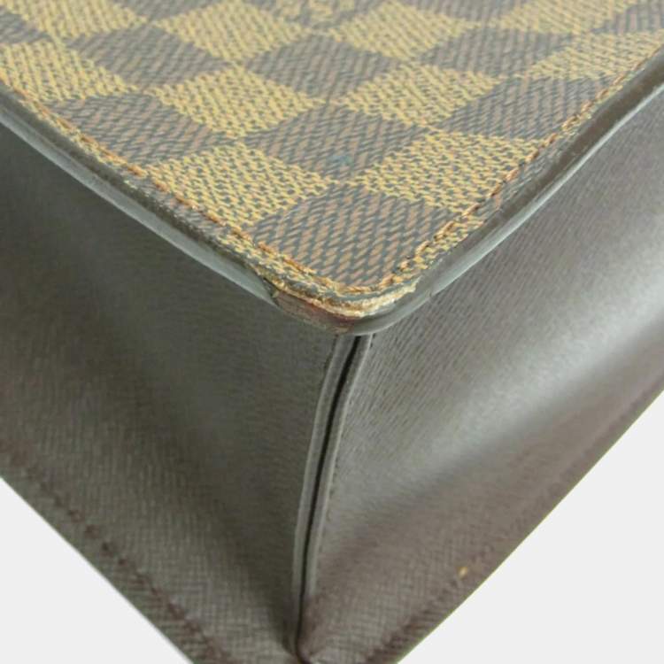 Pre Owned Louis Vuitton Damier Venice Pm Tote Bag Ebene