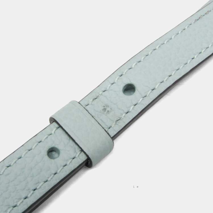 Pre Owned Louis Vuitton Mahina Scala Mini Pouch Shoulder Bag Light Green