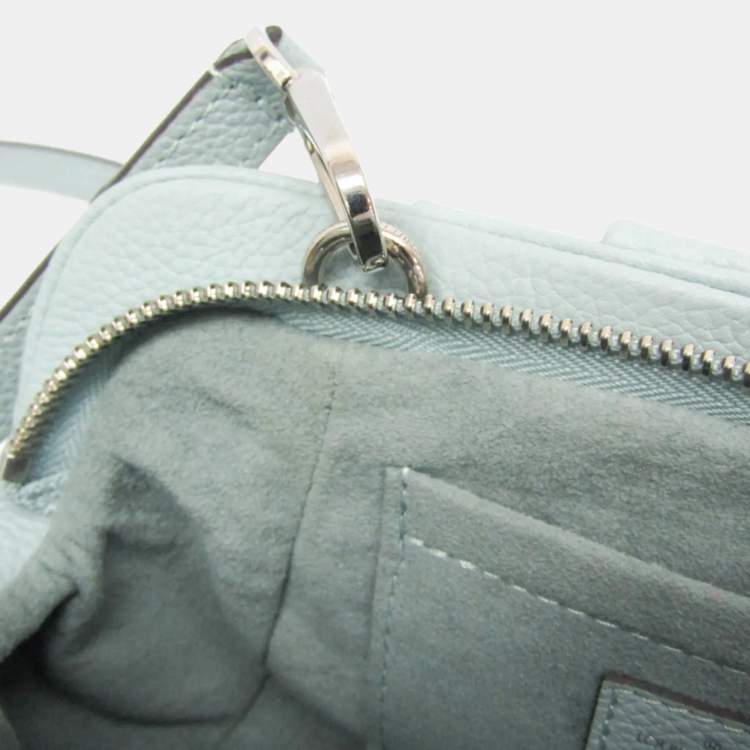 Pre Owned Louis Vuitton Mahina Scala Mini Pouch Shoulder Bag Light Green