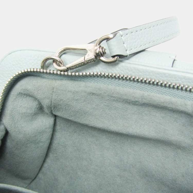 Pre Owned Louis Vuitton Mahina Scala Mini Pouch Shoulder Bag Light Green