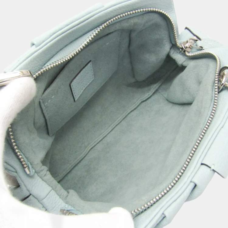 Pre Owned Louis Vuitton Mahina Scala Mini Pouch Shoulder Bag Light Green