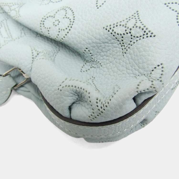 Pre Owned Louis Vuitton Mahina Scala Mini Pouch Shoulder Bag Light Green