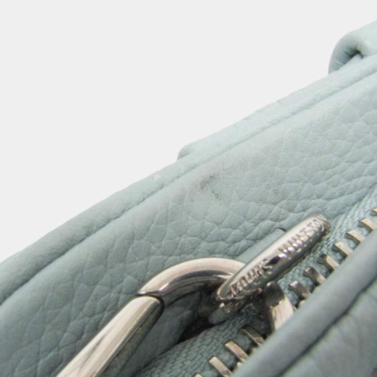 Pre Owned Louis Vuitton Mahina Scala Mini Pouch Shoulder Bag Light Green