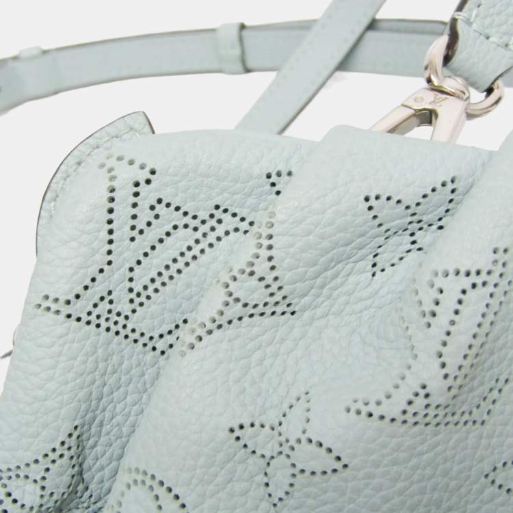 Pre Owned Louis Vuitton Mahina Scala Mini Pouch Shoulder Bag Light Green