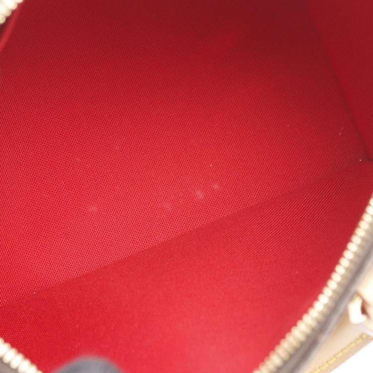 Pre Owned Louis Vuitton Speedy Bandouliere 20 Handbag Coated Canvas And Leather Monogram Brown