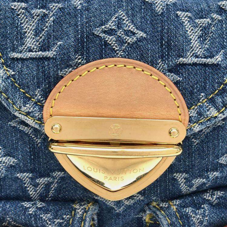 Pre Owned Louis Vuitton Lv Remix Monogram Denim Venice Backpack