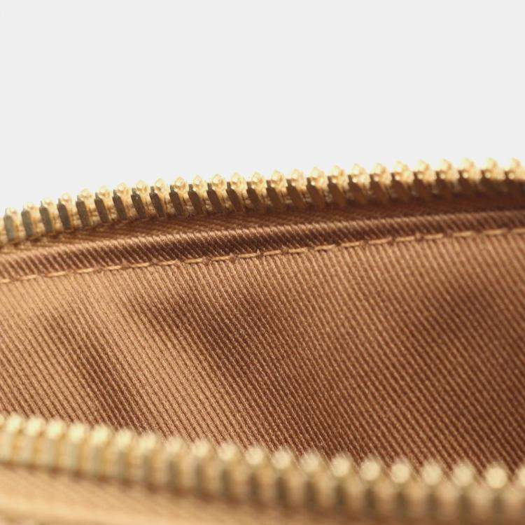 Pre Owned Louis Vuitton Keepall Bandouliere 25 Monogram Handbag Leather And Suede Beige Brown