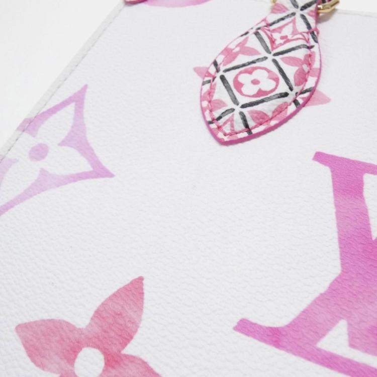 Pre Owned Louis Vuitton Monogram Flower Tile Lv By The On Go Pm Handbag