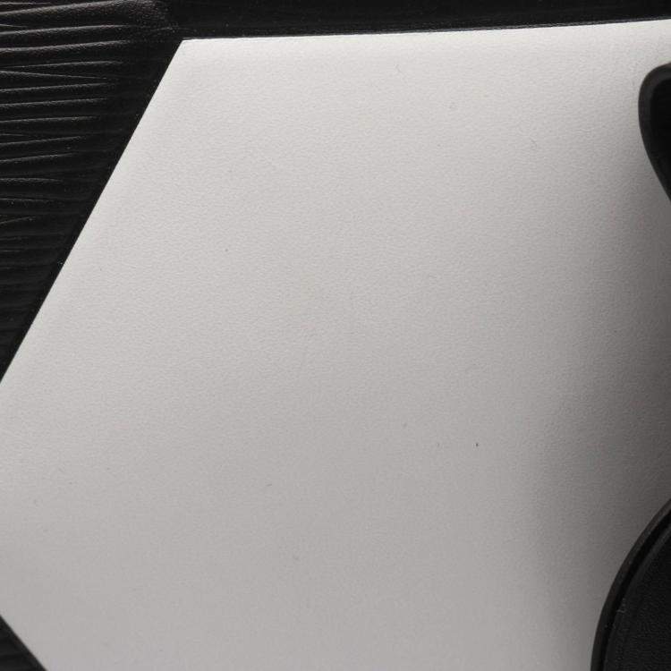 Pre Owned Louis Vuitton Keepall Bandouliere 50 Epi Leather Boston Bag In Noir Black And White