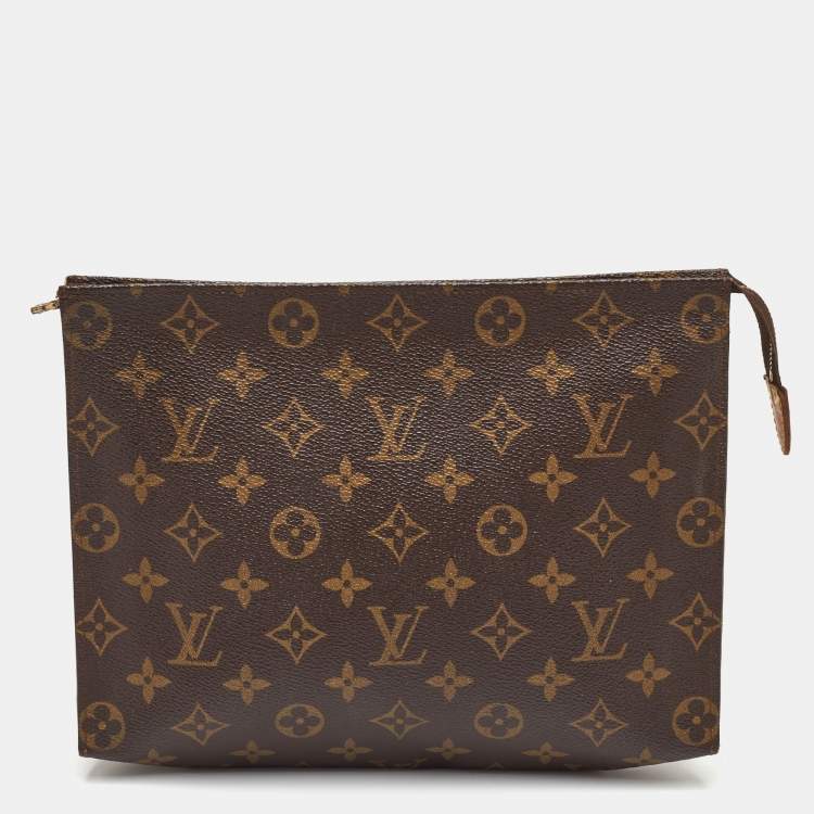 Pre Owned Louis Vuitton Toiletry Pouch Monogram Canvas Clutch