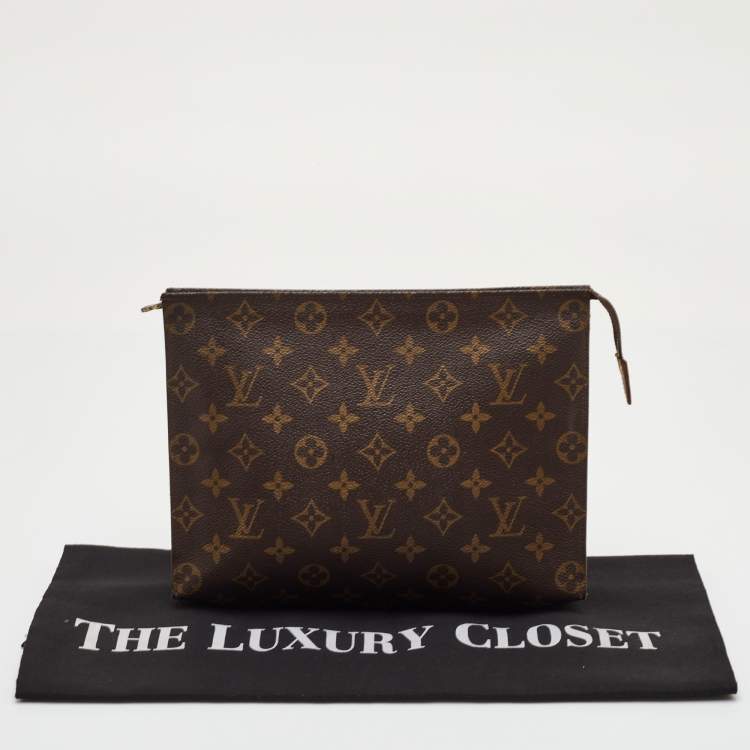 Pre Owned Louis Vuitton Toiletry Pouch Monogram Canvas Clutch