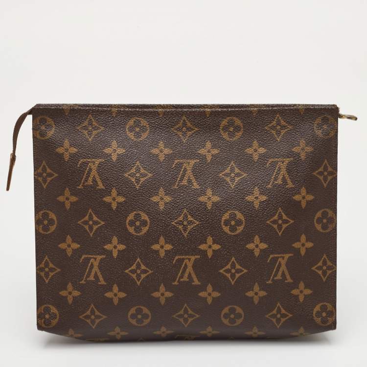 Pre Owned Louis Vuitton Toiletry Pouch Monogram Canvas Clutch