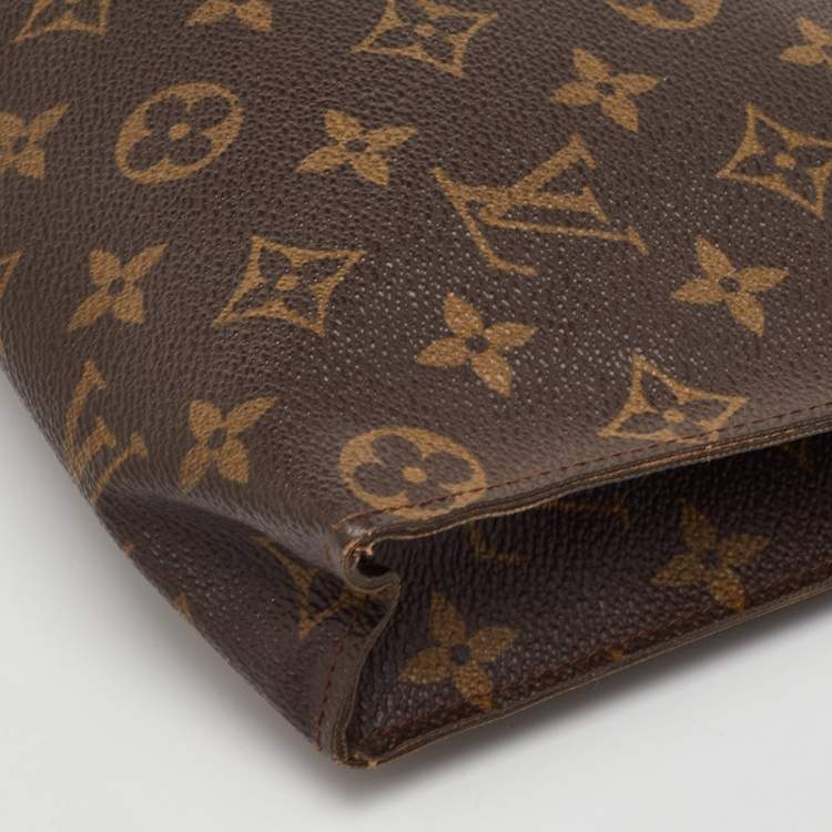 Pre Owned Louis Vuitton Toiletry Pouch Monogram Canvas Clutch