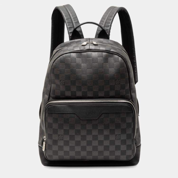 Pre Owned Louis Vuitton Black Damier Infini Campus Backpack
