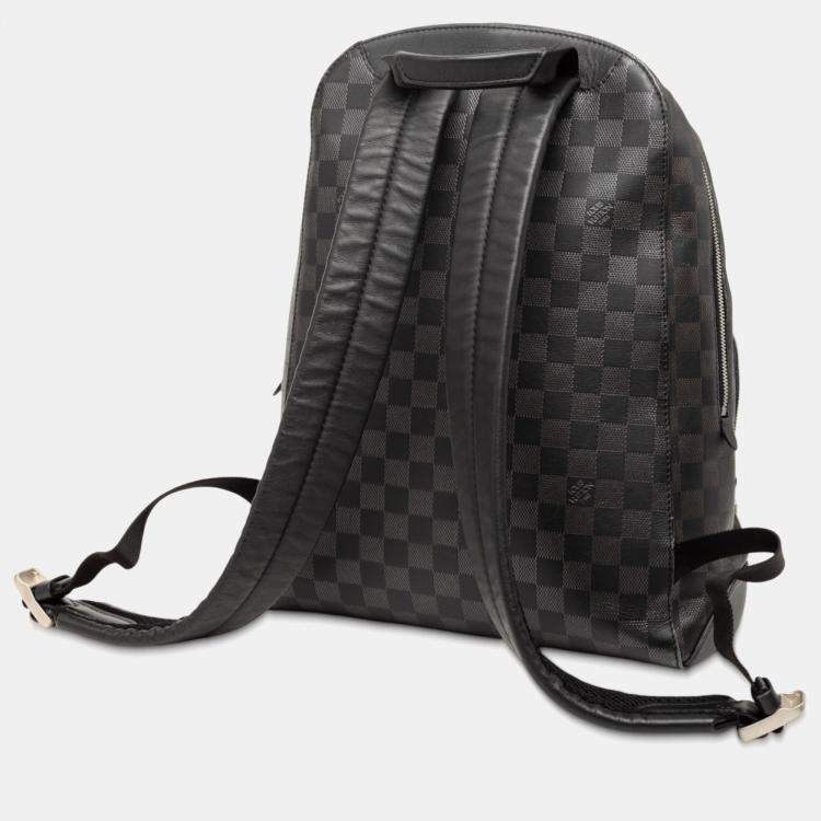 Pre Owned Louis Vuitton Black Damier Infini Campus Backpack