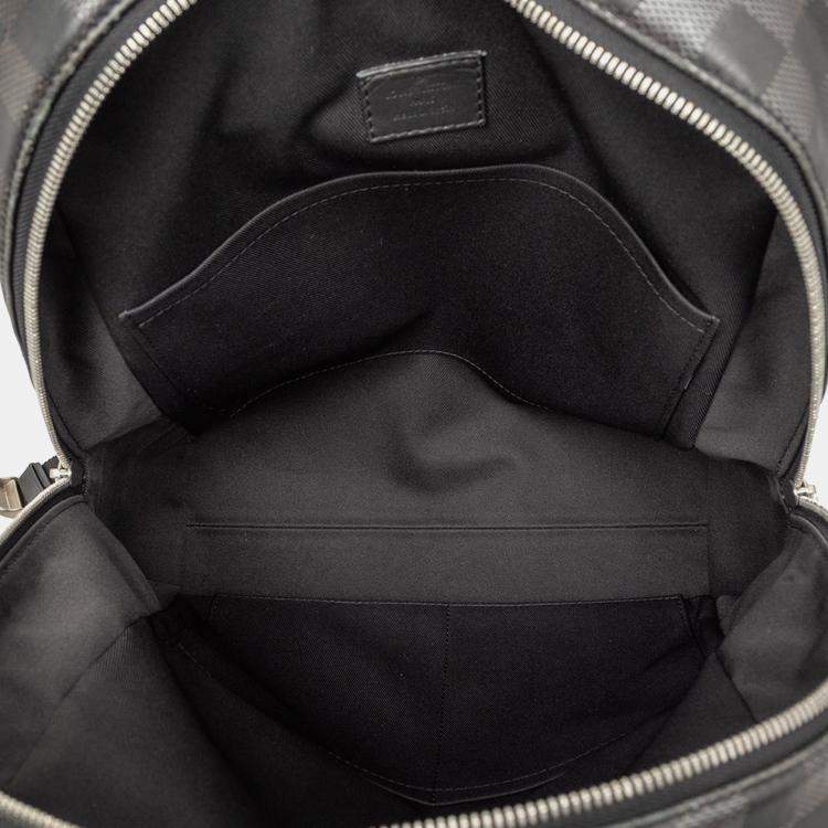 Pre Owned Louis Vuitton Black Damier Infini Campus Backpack