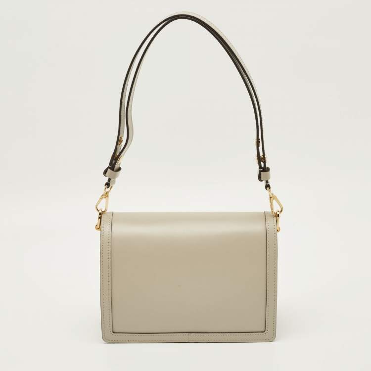 Pre Owned Louis Vuitton Dauphine MM Galet Leather Shoulder Bag