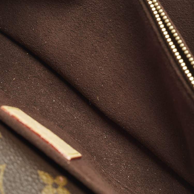 Pre Owned Louis Vuitton Pochette Métis East West Monogram Canvas Bag