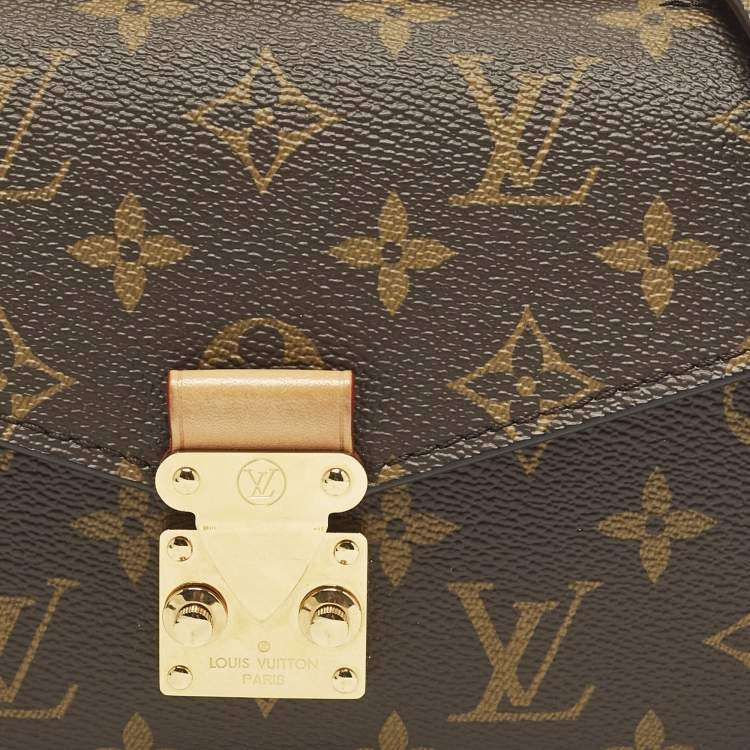 Pre Owned Louis Vuitton Pochette Métis East West Monogram Canvas Bag