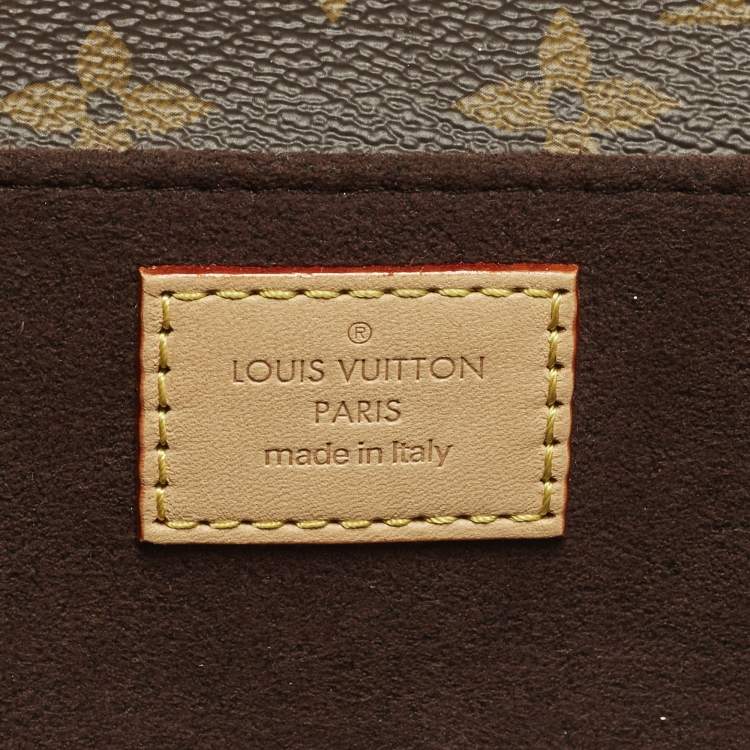 Pre Owned Louis Vuitton Pochette Métis East West Monogram Canvas Bag