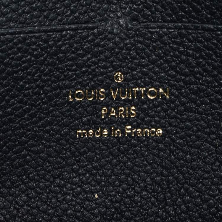 مملوكة مسبقًا Louis Vuitton Zippy Black Monogram Empreinte Leather Wallet