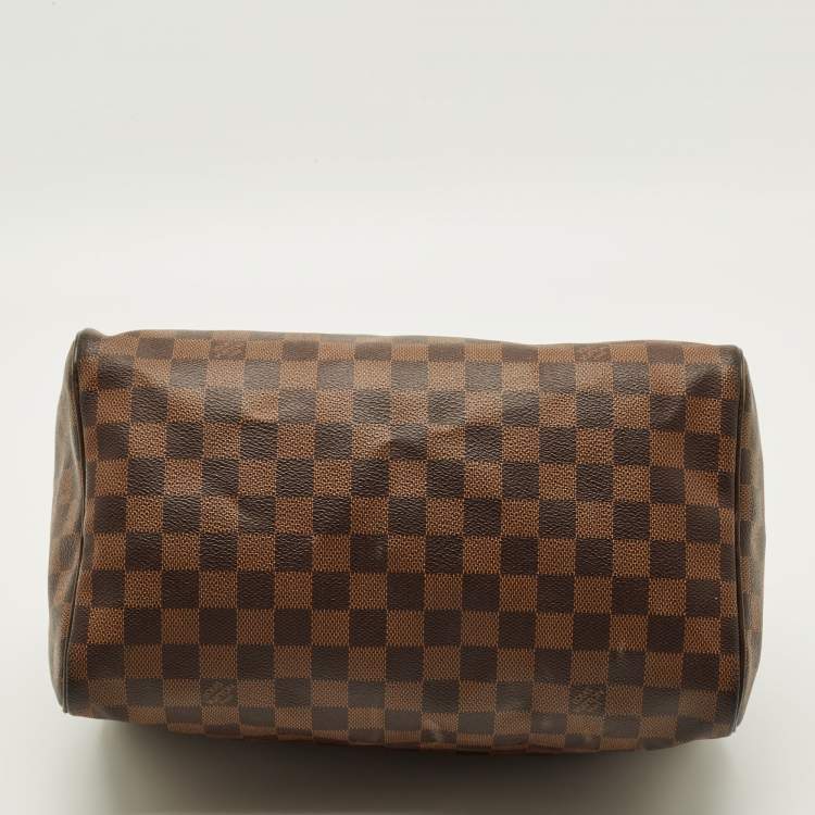 Pre Owned Louis Vuitton Speedy 30 Damier Ebene Canvas Bag