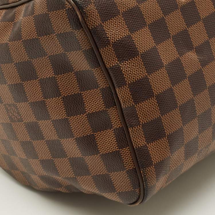 Pre Owned Louis Vuitton Speedy 30 Damier Ebene Canvas Bag