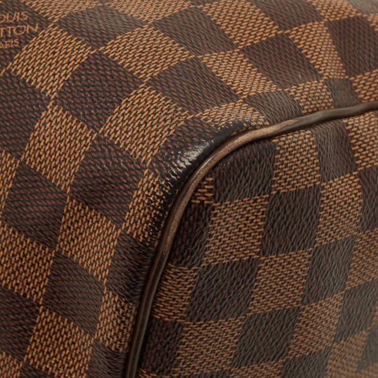 Pre Owned Louis Vuitton Speedy 30 Damier Ebene Canvas Bag