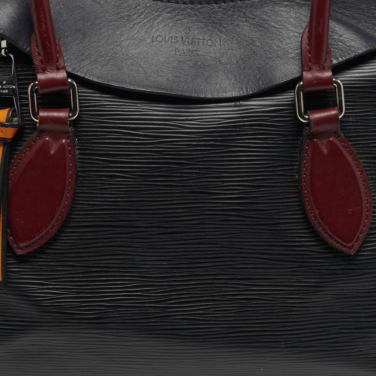 Pre Owned Louis Vuitton Tuileries Black/Red Epi Leather Bag