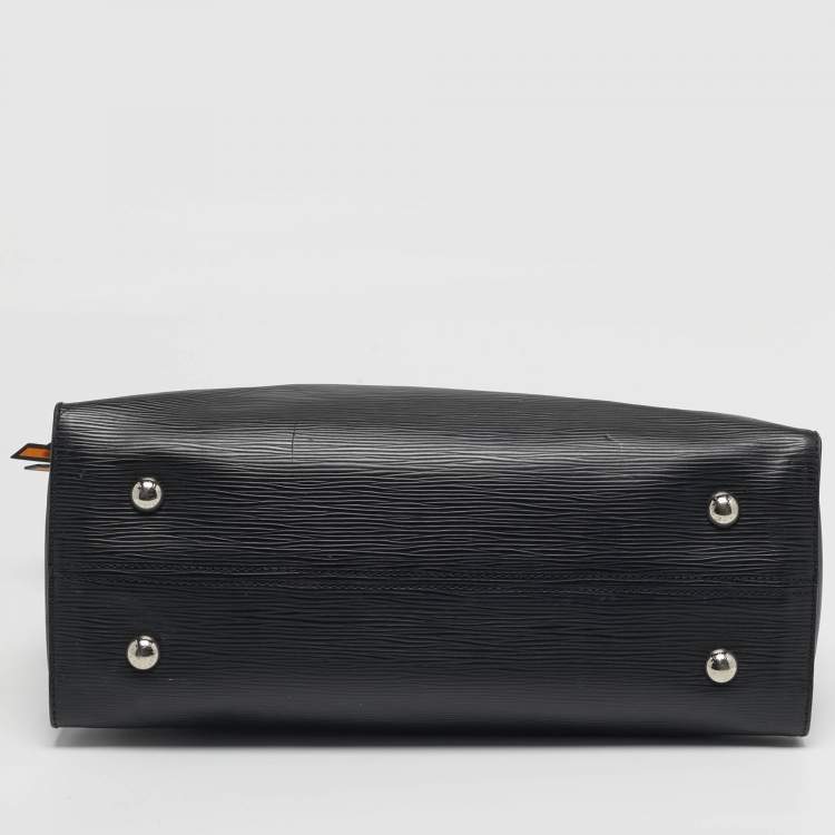 Pre Owned Louis Vuitton Tuileries Black/Red Epi Leather Bag