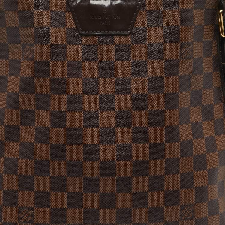 Pre Owned Louis Vuitton Cabas Rivington GM Damier Ebene Canvas Bag