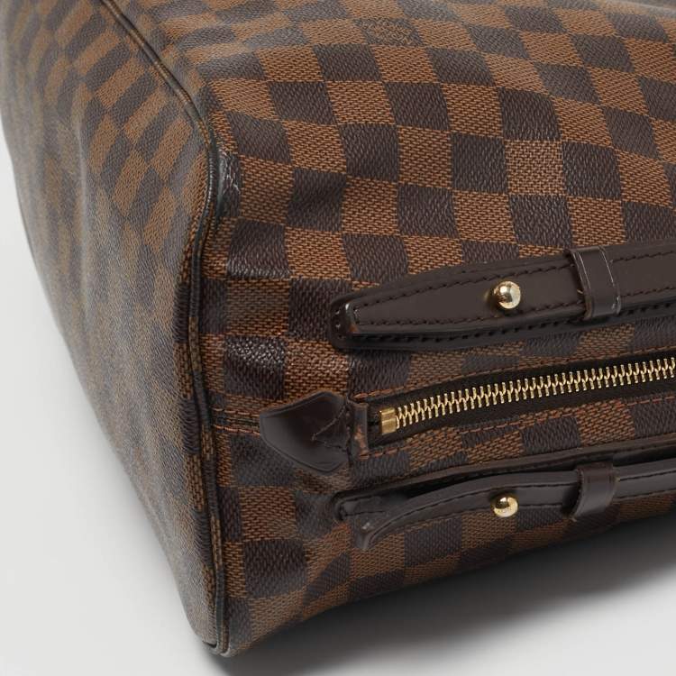 Pre Owned Louis Vuitton Cabas Rivington GM Damier Ebene Canvas Bag