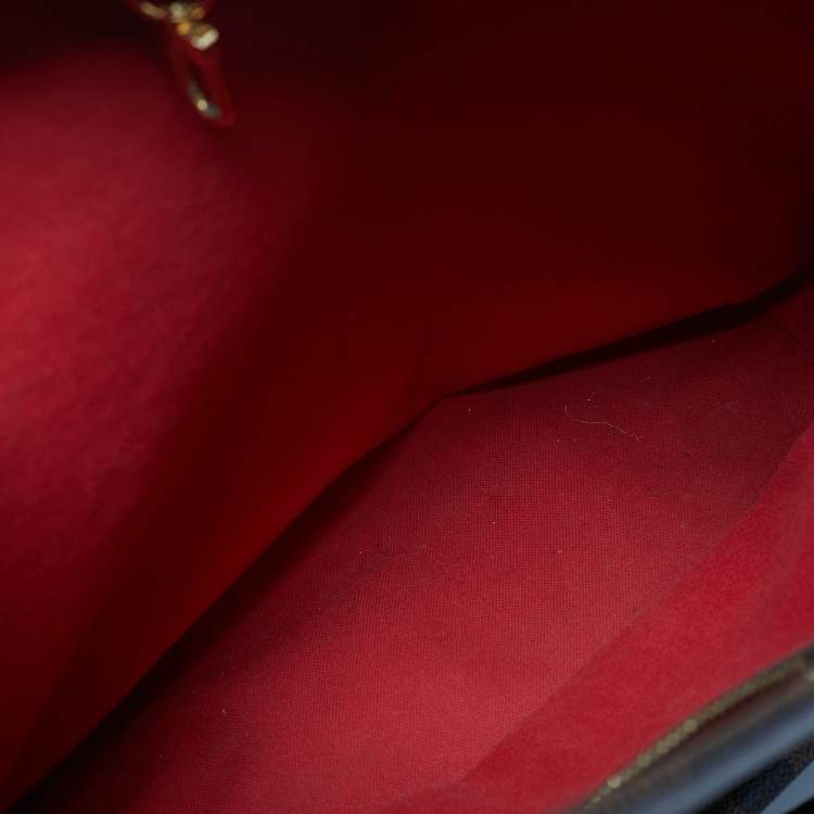 Pre Owned Louis Vuitton Cabas Rivington GM Damier Ebene Canvas Bag