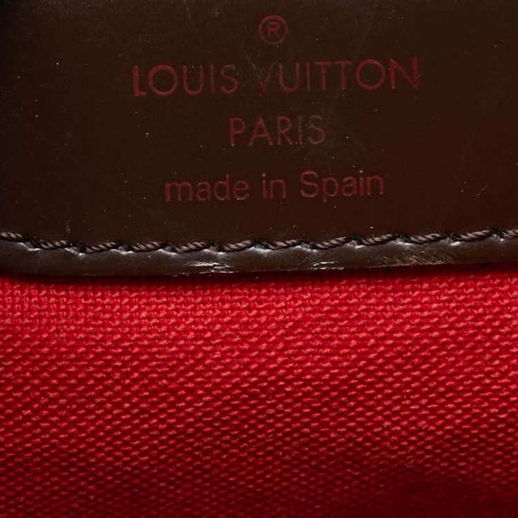 Pre Owned Louis Vuitton Cabas Rivington GM Damier Ebene Canvas Bag