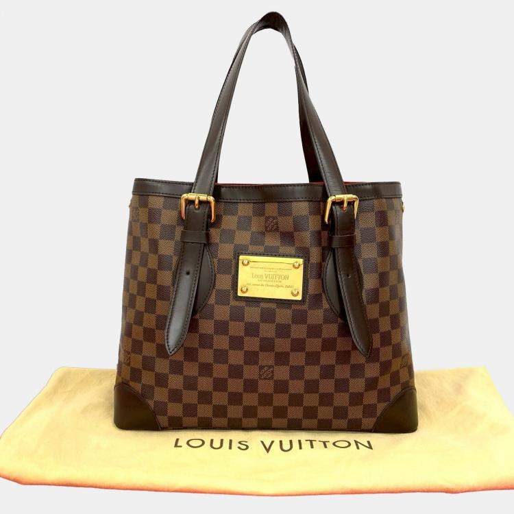Pre Owned Louis Vuitton Brown Damier Ebene Hampstead MM