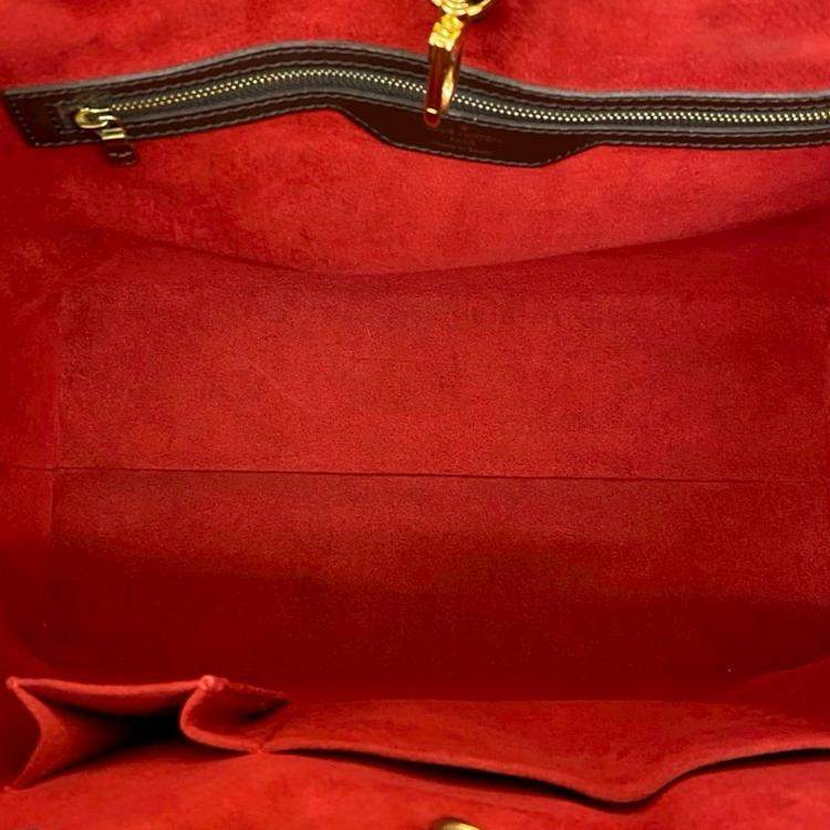 Pre Owned Louis Vuitton Brown Damier Ebene Hampstead MM