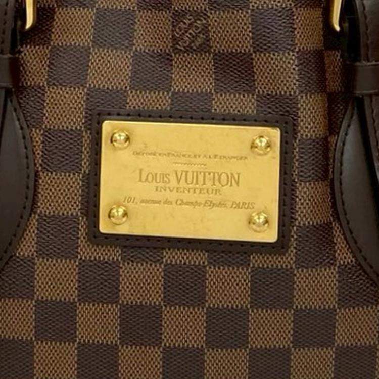 Pre Owned Louis Vuitton Brown Damier Ebene Hampstead MM