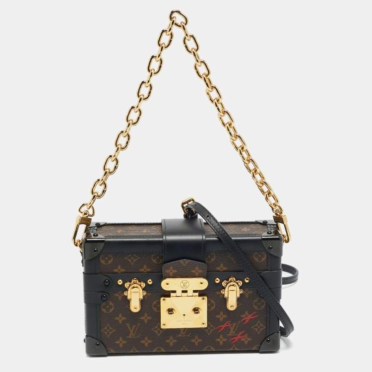 Pre Owned Louis Vuitton Petite Malle Monogram Canvas Clutch