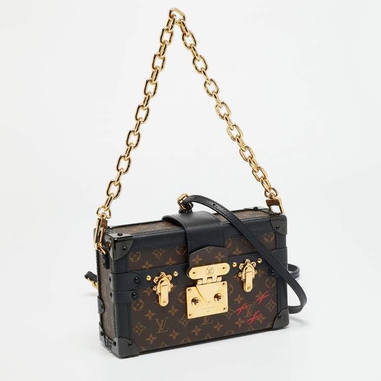 Pre Owned Louis Vuitton Petite Malle Monogram Canvas Clutch