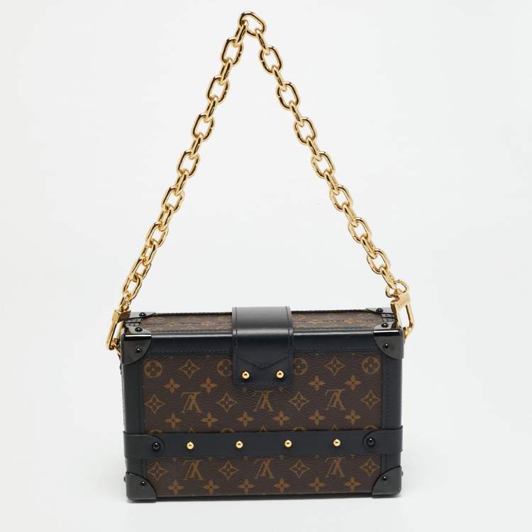 Pre Owned Louis Vuitton Petite Malle Monogram Canvas Clutch